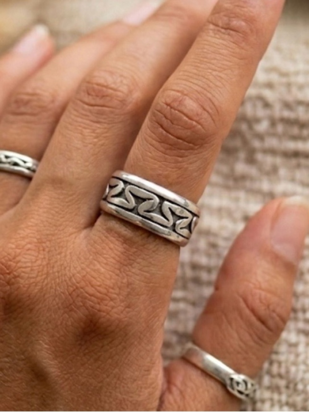 Vintage Taxco Mexico sterling silver Unisex Ring